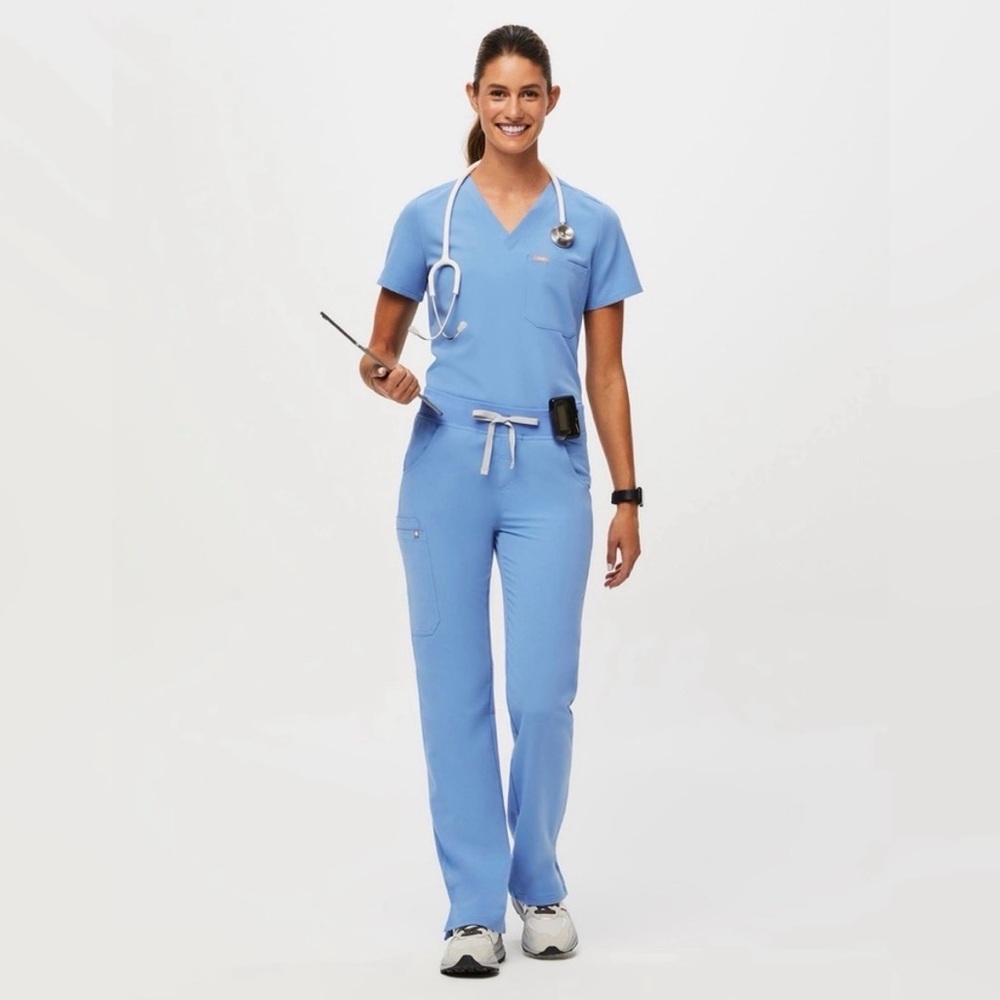 FIGS Kade Cargo Scrub Pants Ceil Blue PO 1569 Size XS/P - Picture 11 of 11
